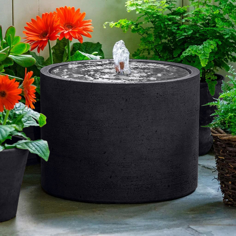 August Grove® Evita Concrete Fountain & Reviews Wayfair